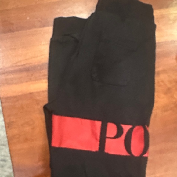 Polo by Ralph Lauren Black and Red Kids Joggers - Picture 3 of 4